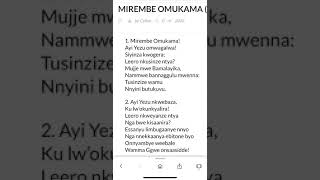 Mirembe omukama ayi Yezu omwagalwa [upl. by Airotkiv]