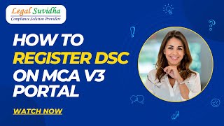 DSC Registration on MCA V3 portal [upl. by Adav]