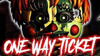 quotOne Way Ticketquot  FNaF Song by NateWantsToBattle FNAF LYRIC VIDEO [upl. by Earb]