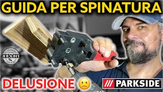 Guida universale per spinatura per legno Parkside lidl Spinatura mobili Come si usa jig spine [upl. by Aerdnaid267]