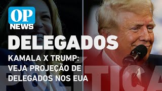 Kamala x Trump Veja projeção de delegados nas eleições dos EUA l I POVO NEWS [upl. by Leihcar245]