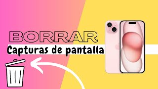 QUITAR todas las capturas de pantalla en iPHONE [upl. by Hnad]