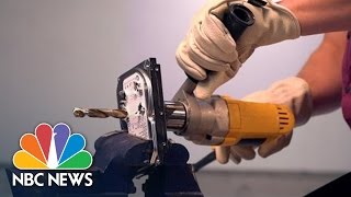 How To Demolish An Old Hard Drive And Keep Your Data Safe  NBC News [upl. by Ellehcsor]