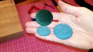 How to upholster buttons  DIY fabric covered buttons [upl. by Ck]