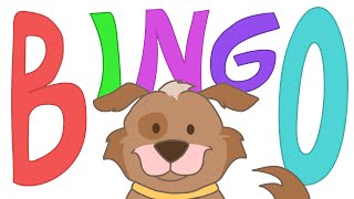 BINGO Nursery Rhyme with Lyrics  Kids Songs [upl. by Nednarb204]