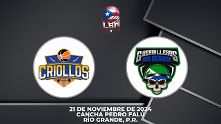 Criollos de Caguas vs Guerrilleros de Río Grande  LBP 202425 [upl. by Dallon]