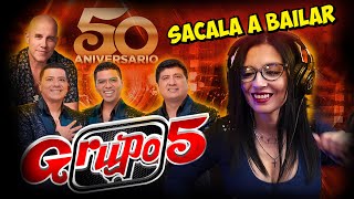 🇵🇪 GRUPO 5 amp GIAN MARCO  Sacala a Bailar  50 Aniversario  REACCION amp ANALISIS [upl. by Salguod740]