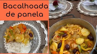 Bacalhoada de Panela [upl. by Ardnossac466]