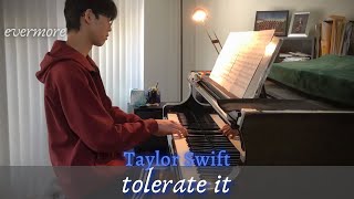 Taylor Swift tolerate it from evermore  Piano Cover by Jin Kay Teo [upl. by Sadirah]