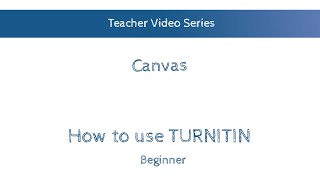 How to use TurnitIn with Canvas  Plagiarism Detection 2017 [upl. by Eceinal485]