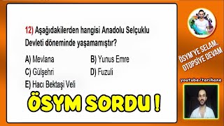 3 Anadolu Türkiye Selçuklu Devleti Soru Çözümü  KPSS Tarih 2024 [upl. by Floss]