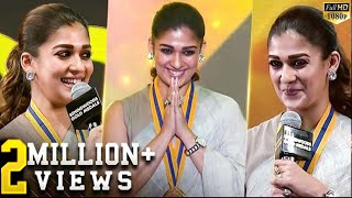 Nayantharas Super Cute Speech😍 amp Stunning RampWalk  Dont Miss  BGM 2018 [upl. by Storer]