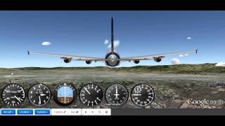 GEFSGoogle Earth Flight Simulator [upl. by Noelyn537]