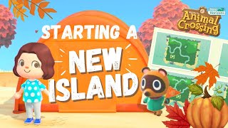 🍂🎃 Starting a NEW Autumn Island  Day 1 Lets Play  Animal Crossing New Horizons  ACNH [upl. by Pinzler772]