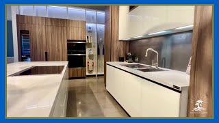 Modern White Kitchen Design  European Kitchen Trends  Scavolini Miami [upl. by Soo]