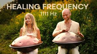 Healing Frequency Meditation 1111 Hz  1 hour handpan music  Malte Marten amp Lynxk [upl. by Anitirhc]