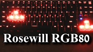 Rosewill RGB80 Tenkeyless Illuminated Brown Mechanical Gaming Keyboard Unboxing and Review [upl. by Magda]