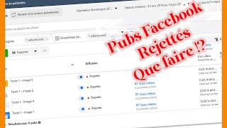 Publicité facebook rejétté Probléme résolue [upl. by Ahron]