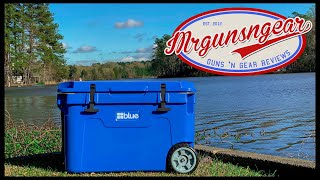 Blue Coolers 55qt Rotomolded Cooler With Wheels Cheaper amp Better Than Yeti [upl. by Luehrmann]