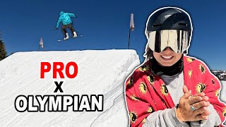 Snowboarding with Olympian amp Pro Skateboarder [upl. by Modestine]