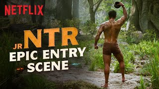 Jr NTRs Entry Scene  RRR Hindi  Netflix India [upl. by Miah662]