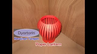 Cara membuat lampion kertas dengan bola lampu AJAIB  paper lantern with magic bulb [upl. by Iosep]