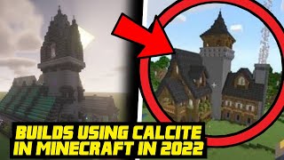 TOP 5 BUILDS USING CALCITE IN MINECRAFT IN 2022 [upl. by Zubkoff]