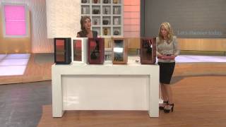 Tabletop Spinning MirroredJewelry Safekeeper by Lori Greiner with Lisa Robertson [upl. by Fotina475]