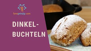 Dinkelbuchteln gefüllt mit weißer Schoko und Erdbeermarmelade Rezept [upl. by Dimitry]