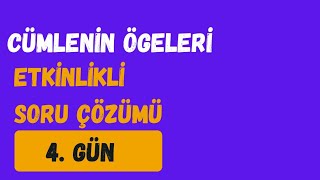 CÜMLENİN ÖGELERİ SORU ÇÖZÜMÜ  TYT TÜRKÇE KAMPI 4 GÜN yks yks2025 [upl. by Ard257]