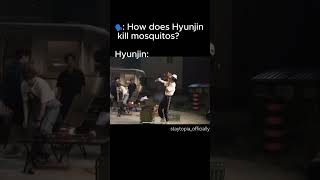 He aint killing no mosquitos hyunjin straykids skz scars sideeffects [upl. by Jerol374]