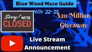 Blue Wood Maze Guide Nov 22 25 Lumber Tycoon 2 Roblox [upl. by Thecla]