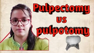 Pulpectomy vs pulpotomy [upl. by Akimad594]