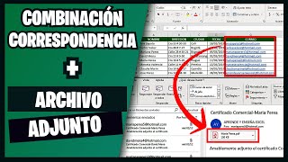 Correos Masivos con Archivos ADJUNTOS DIFERENTES en Excel Correspondencia  PDF Adjunto INDIVIDUAL [upl. by Elatia]