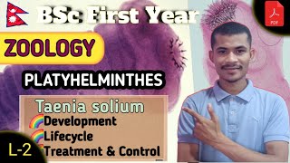 L2 Lifecycle amp Control of Taenia solium ● PLATYHELMINTHES ● ZOOLOGY ● BSc First Year ●TU [upl. by Arihat]