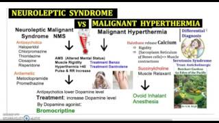 Neuroleptic Malignant Syndrome vs Serotonin Syndrome vs Malignant Hyperthermia USMLE NCLEX 3minutes [upl. by Hillari]