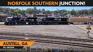 Austell Georgia USA  Virtual Railfan LIVE [upl. by Ailed]