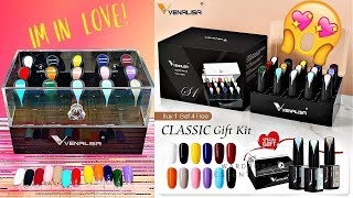 VENALISA GEL POLISH CLASSIC GIFT KIT UNBOXING AND GEL SWATCHES [upl. by Cirtap]