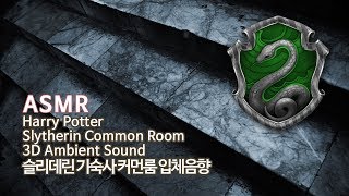 ASMR Slytherin Common Room●슬리데린 기숙사 커먼룸 입체음향  Harry Potter 3D Ambient Sound [upl. by Etnahc]