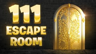 111 ESCAPE ROOM All Levels Fortnite EPIC PLAY STUDIO [upl. by Archle]