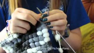 DIY Tutorial sciarpacollarino ponpon già iniziato  Micaon Life [upl. by Beichner]