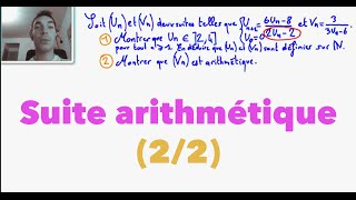 Terminale S Suite arithmétique 22 [upl. by Deuno]