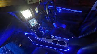 Infinity Q50 Ambient Lighting Install [upl. by Nnyrb]