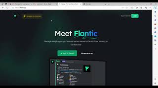 Discord Bot Website Dashboard  Replit  Flantic Bot Web Clone [upl. by Ainehs]