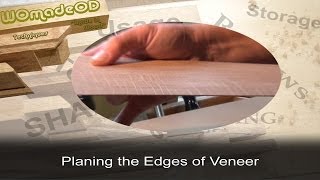 Jointing Veneer  Planing the Edge of Veneer [upl. by Cristoforo]