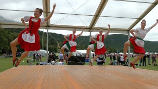 Irish Jig Scottish Highland Dance competition during 2023 Ballater Highland Games [upl. by Ssilb906]