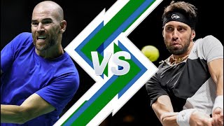 Adrian Mannarino vs Nikoloz Basilashvili  RENNES 2024 [upl. by Gaile]