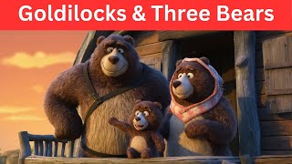 Goldilocks And 3 Bears kids Animation [upl. by Anekam]