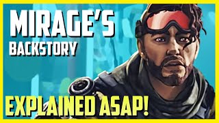 Mirages Backstory In Apex Legends Explained ASAP shorts [upl. by Thorr348]