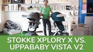 Stokke Xplory X vs UPPAbaby Vista V2 Comparison  Best Strollers 2022  Magic Beans Reviews [upl. by Landel]